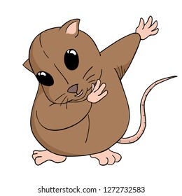 adorable hamster illustration