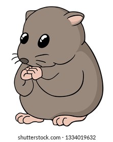 adorable hamster illustration