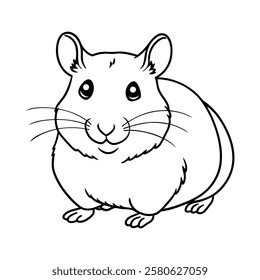 Adorable Hamster Vector Illustration Design