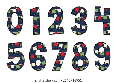 Adorable Handcrafted Fiestas Patrias Number Set