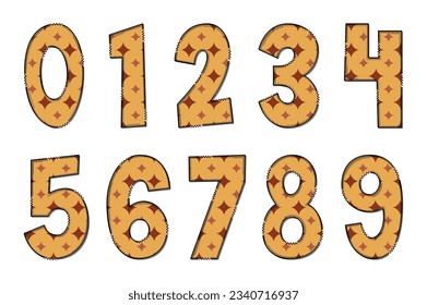 Adorable Handcrafted Happy Autumn Number Set