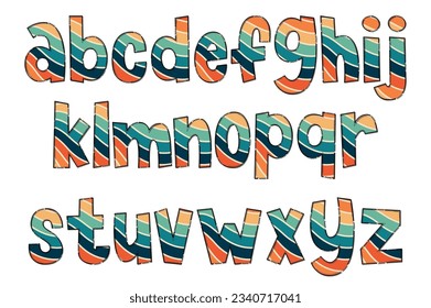 Adorable Handcrafted Retro Line Font Set