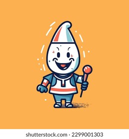 An adorable ice cream mascot logo that will leave your taste buds craving for more. Cute and colorful, it's perfect for a sweet and playful brand.
