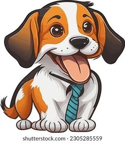 An adorable icon featuring a playful dog, showcasing the pup's cheerful and friendly nature with a touch of charm.