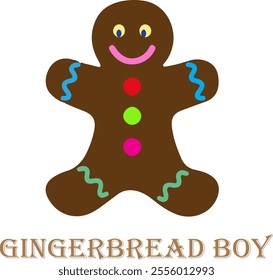 It is an adorable icon of gingerbread boy