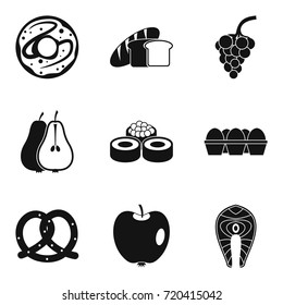 Adorable icons set. Simple set of 9 adorable vector icons for web isolated on white background