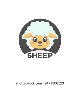 Adorable illustration of a sheep