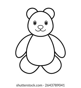 Ilustração adorável de um brinquedo recheado, possivelmente um animal de pelúcia, projetado com cores vibrantes e detalhes intrincados, perfeito para produtos infantis ou desenhos caprichosos.