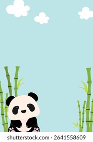 Adorable kawaii background featuring cute panda animals peeking from corners. Perfect for kids, digital wallpaper, stationery, and playful themed designs.