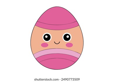 Adorable diseño de Pascua Kawaii para artesanías