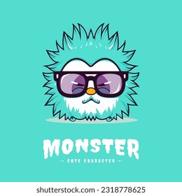 Adorable and kawaii monster illustration, perfect for adding a touch of cuteness to your designs