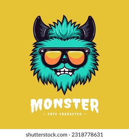 Adorable and kawaii monster illustration, perfect for adding a touch of cuteness to your designs