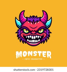 Adorable and kawaii monster illustration, perfect for adding a touch of cuteness to your designs