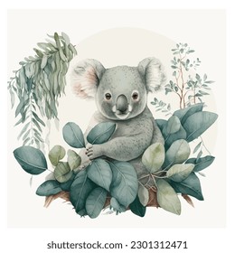 Adorable koalas portrayed through art, capturing their unique features and endearing personalities