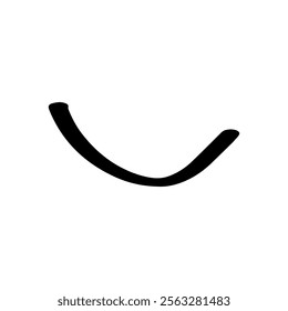 Adorable line wave sign wjite background
