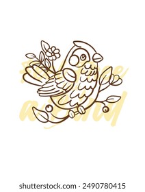 adorable little bird vector with text feel free as a bird background