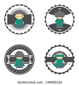 adorable little boy badge