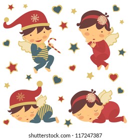 Adorable little Christmas angels collection