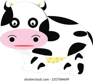 
The adorable little cow and good mood