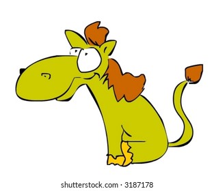 Adorable little horse (Vector)