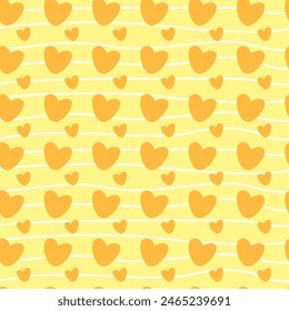 adorable love or heart hand drawn seamless pattern background