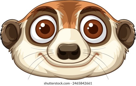 Adorable meerkat with big, expressive eyes