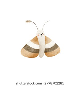Adorable moth with big eyes
