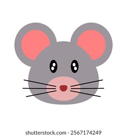 Adorable Mouse Cartoon Animal Illustration