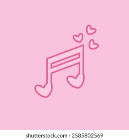 Adorable music note design with a cute and romantic touch. Perfect for Valentine’s Day, love songs, digital art, and musical projects. Great for decorations, prints, and creative designs.