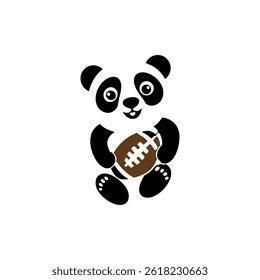 Adorable Panda Characters with Soccer Balls – Vector Illustration

