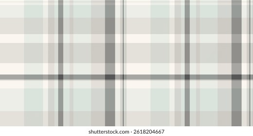 Adorable pattern background texture, outside check textile seamless. Bedroom plaid vector tartan fabric in white and grey colors palette.