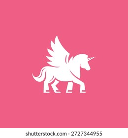 ADORÁVEL PEGASUS PÔNEI LOGO DESIGN