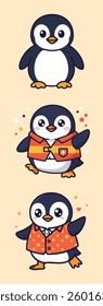Adorable Penguin Characters Collection illustration