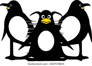 Adorable Penguin Vector – Frosty Polar animals Design	