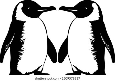 Adorable Penguin Vector – Frosty Polar animals Design	