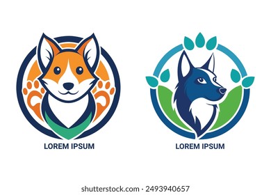 Adorable Pet Shop Logo: Perfect for pet stores, groomers, or care services. Customizable and engaging.
