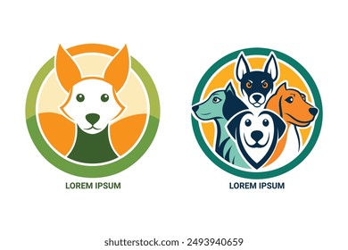 Logotipo de la tienda de mascotas adorable: Perfecto para tiendas de mascotas, peluquerías o servicios de cuidado. Personalizable y atractivo.