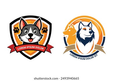 Adorable Pet Shop Logo: Perfect for pet stores, groomers, or care services. Customizable and engaging.