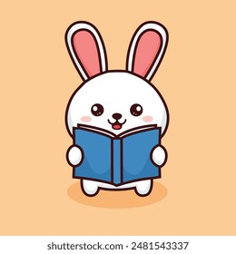 Adorable picture of a bunny in vector form