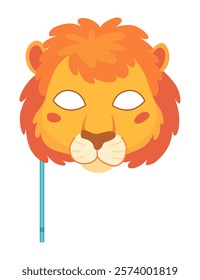 Adorable and Playful Cartoon Lion Mask Ideal for Fun Times and Joyous Festivities Ahead