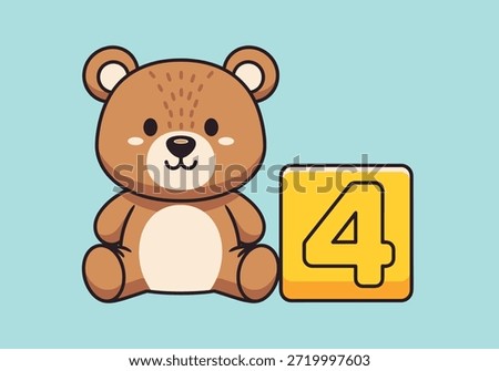 Adorable plush teddy bear is the central subject with soft fur round ears and gentle smile