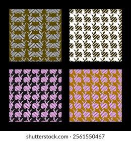 "Adorable Rabbit Bunny seamless vector pattern, perfect for crafting, textiles, wallpapers, and digital designs. Features cute bunnies in a playful, repeatable design.