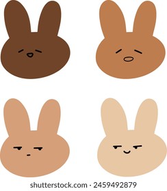 Adorable Rabbit Illustrations | Cute Hand Drawings | For Creative Projects | Minimalist Design