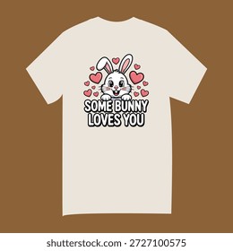 Adorável Coelho Pun Graphic Tee para crianças e adultos