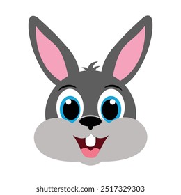 Adorable rabbit sitting on green grass, with large floppy ears, bright eyes, soft fur, surrounded by colorful flowers and butterflies.