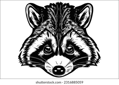 Adorable raccoon vector EPS file perfect for your creative projects. High-quality and fully editable illustration, Ideal for designs, prints, and more.