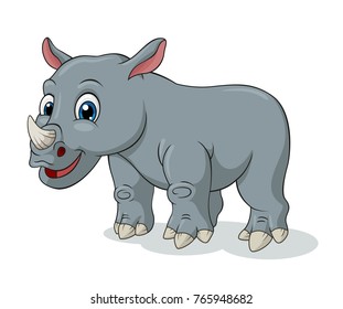 Similar Images, Stock Photos & Vectors of Rhino cartoon - 280403609 ...