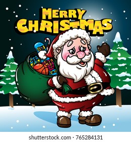 Adorable Santa character