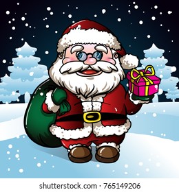 Adorable Santa laughed