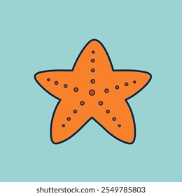Adorable Sea Animal Vector Illustration